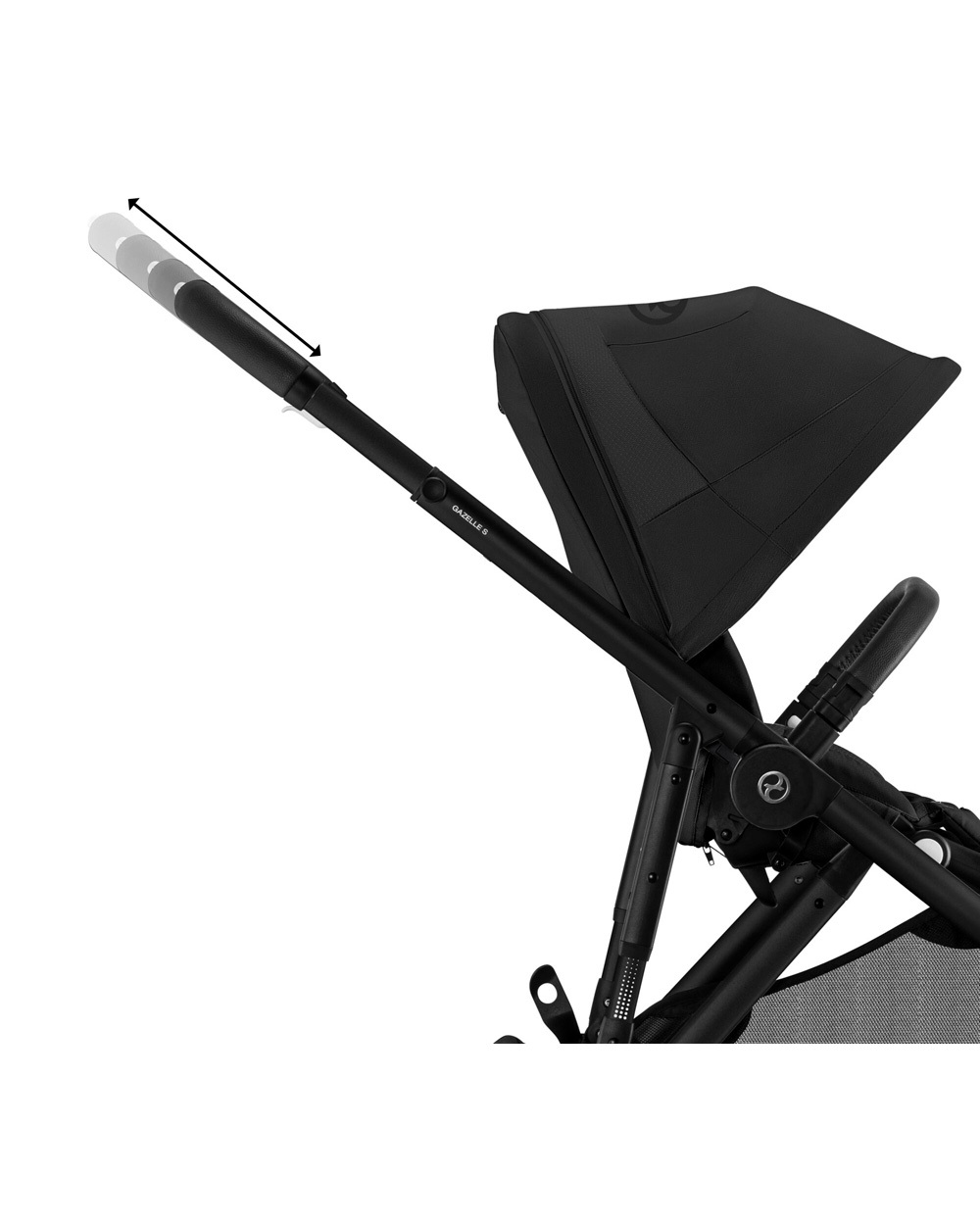 Poussette Gazelle S Coloris Moon Black  Cybex