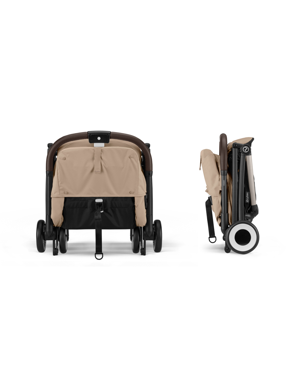Poussette Orfeo Ch&acirc;ssis taupe coloris Almond Beige  Cybex
