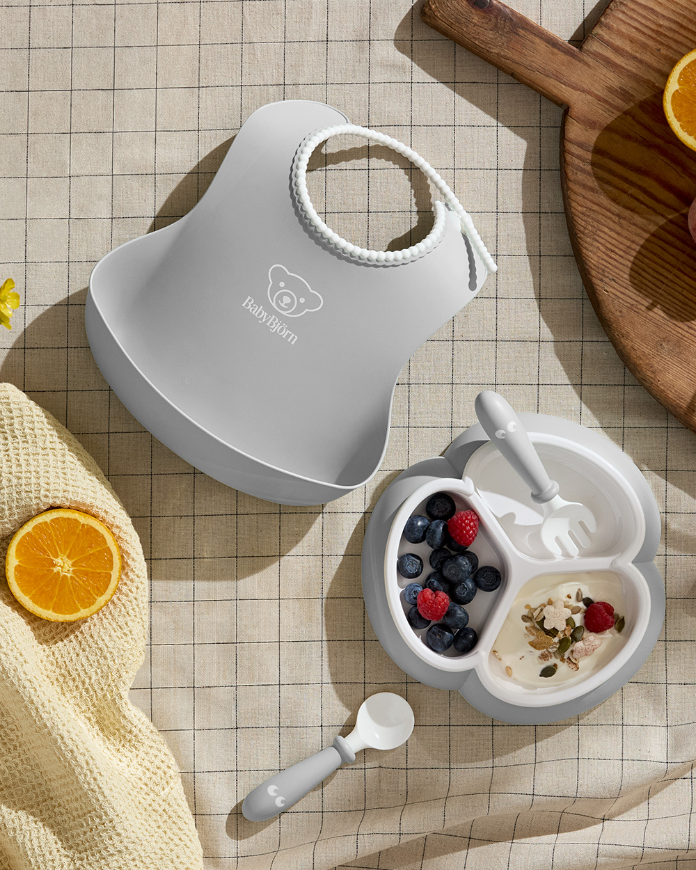 Coffret repas 4 pièces Coloris gris Babybjörn