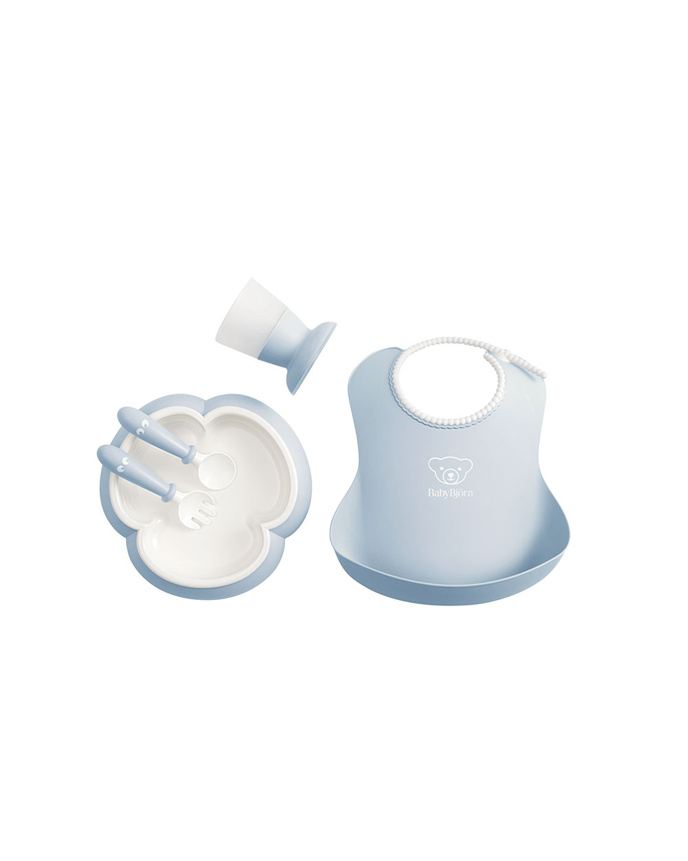 Coffret repas 5 pi&egrave;ces Coloris bleu pastel  Babybj&ouml;rn