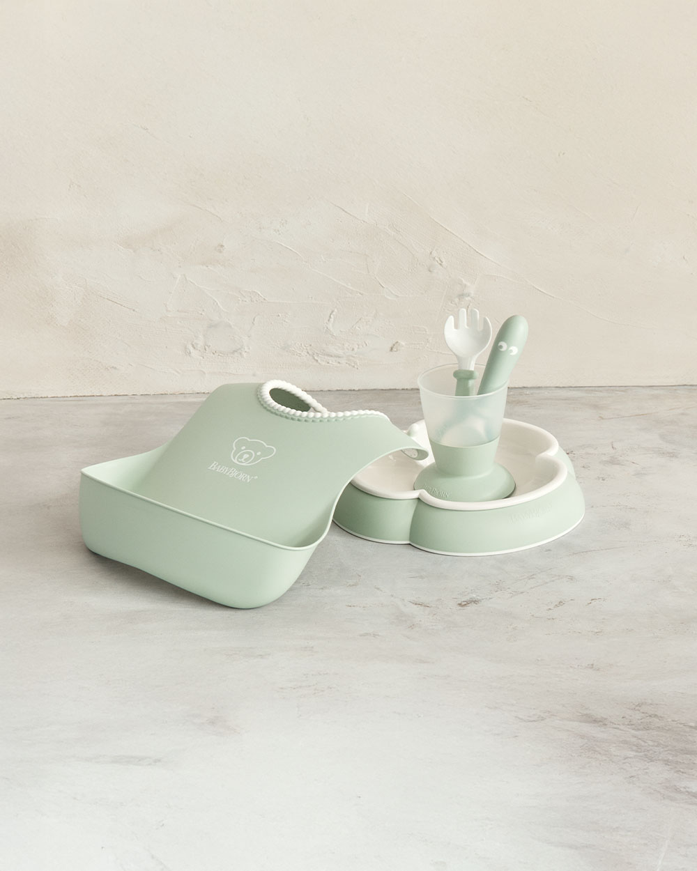 Coffret repas 5 pièces Coloris vert pastel Babybjörn