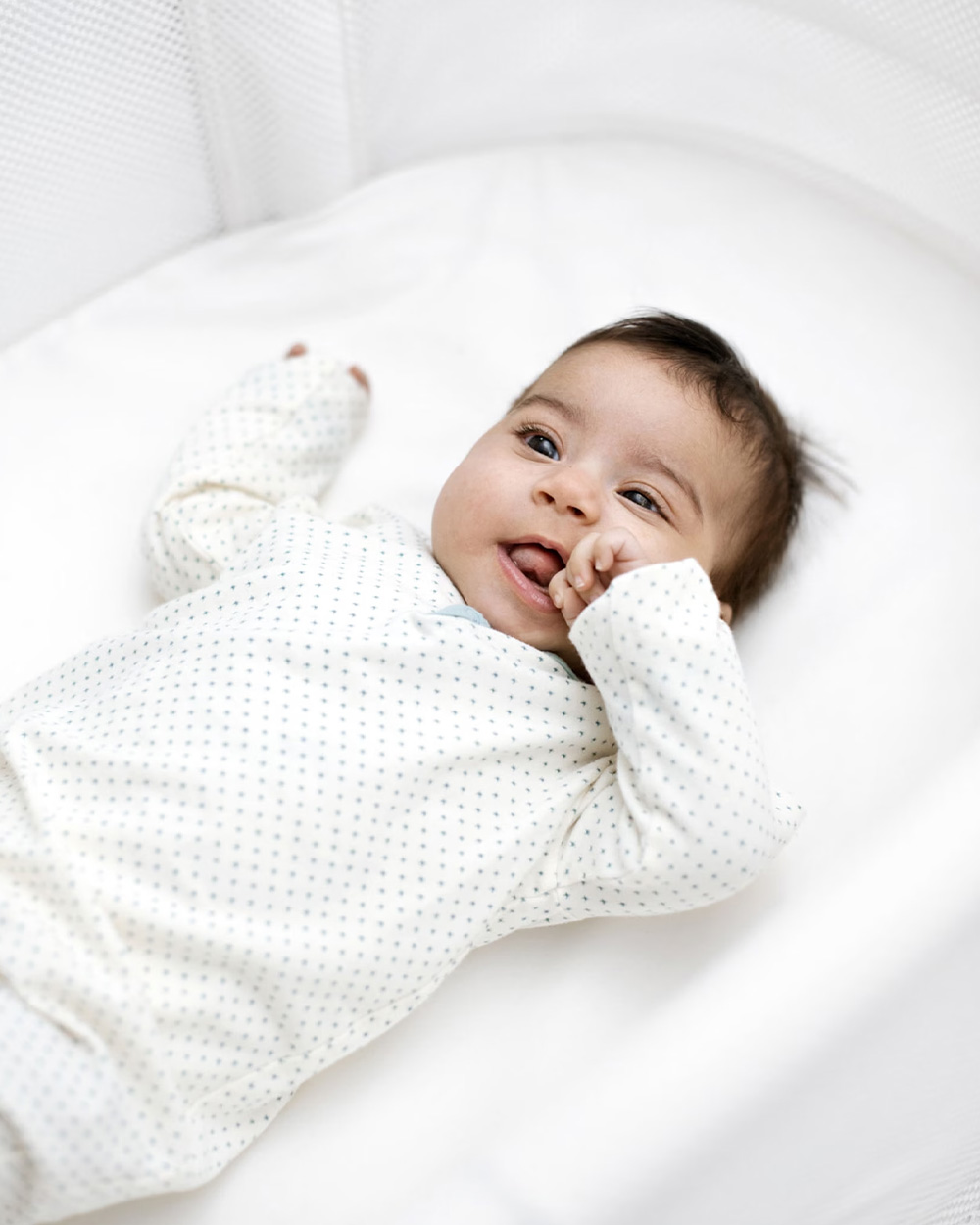 Drap housse pour berceau &eacute;volutif Coloris blanc  Babybj&ouml;rn