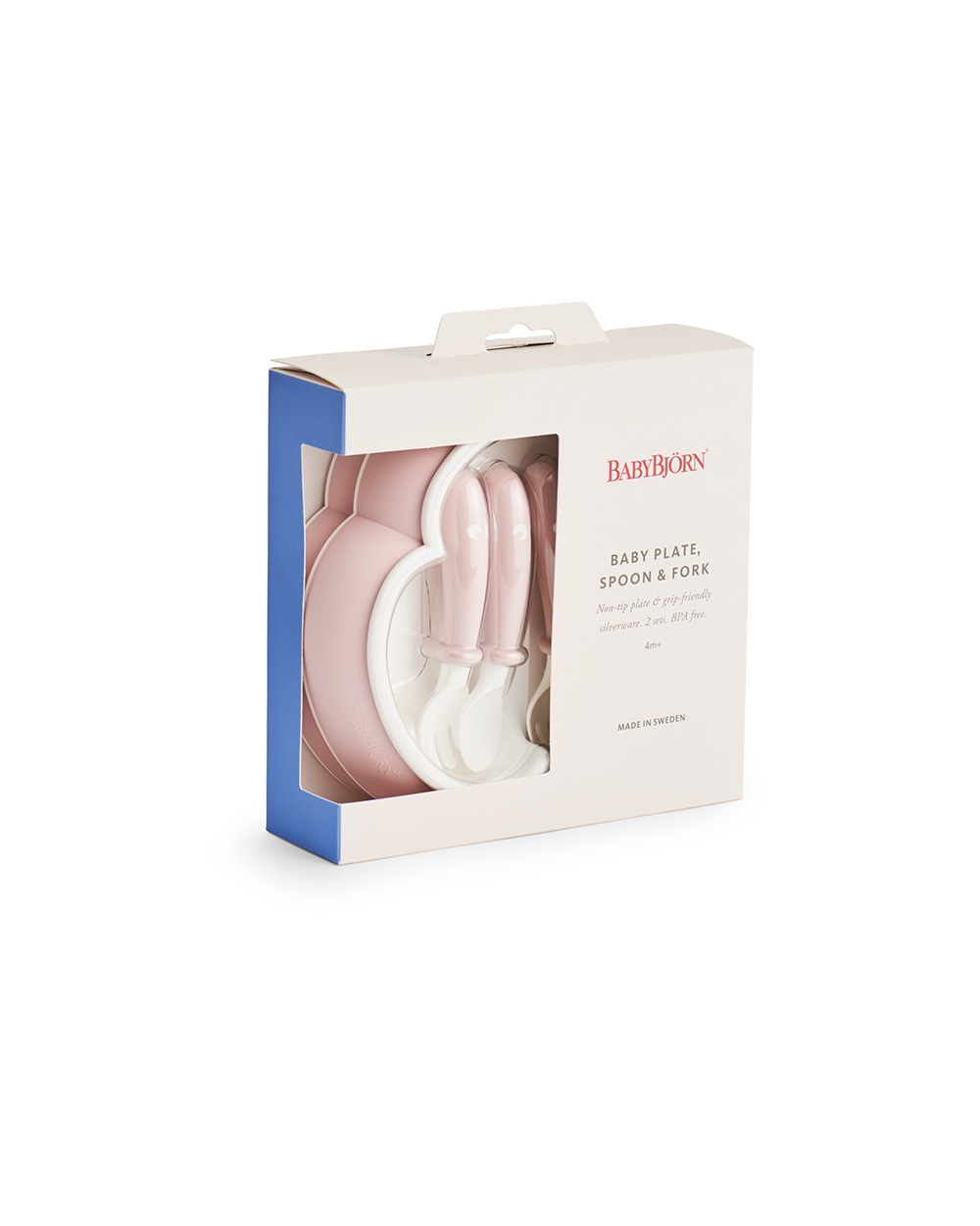 Lot de 2 assiettes et couverts Coloris rose pastel Babybjörn