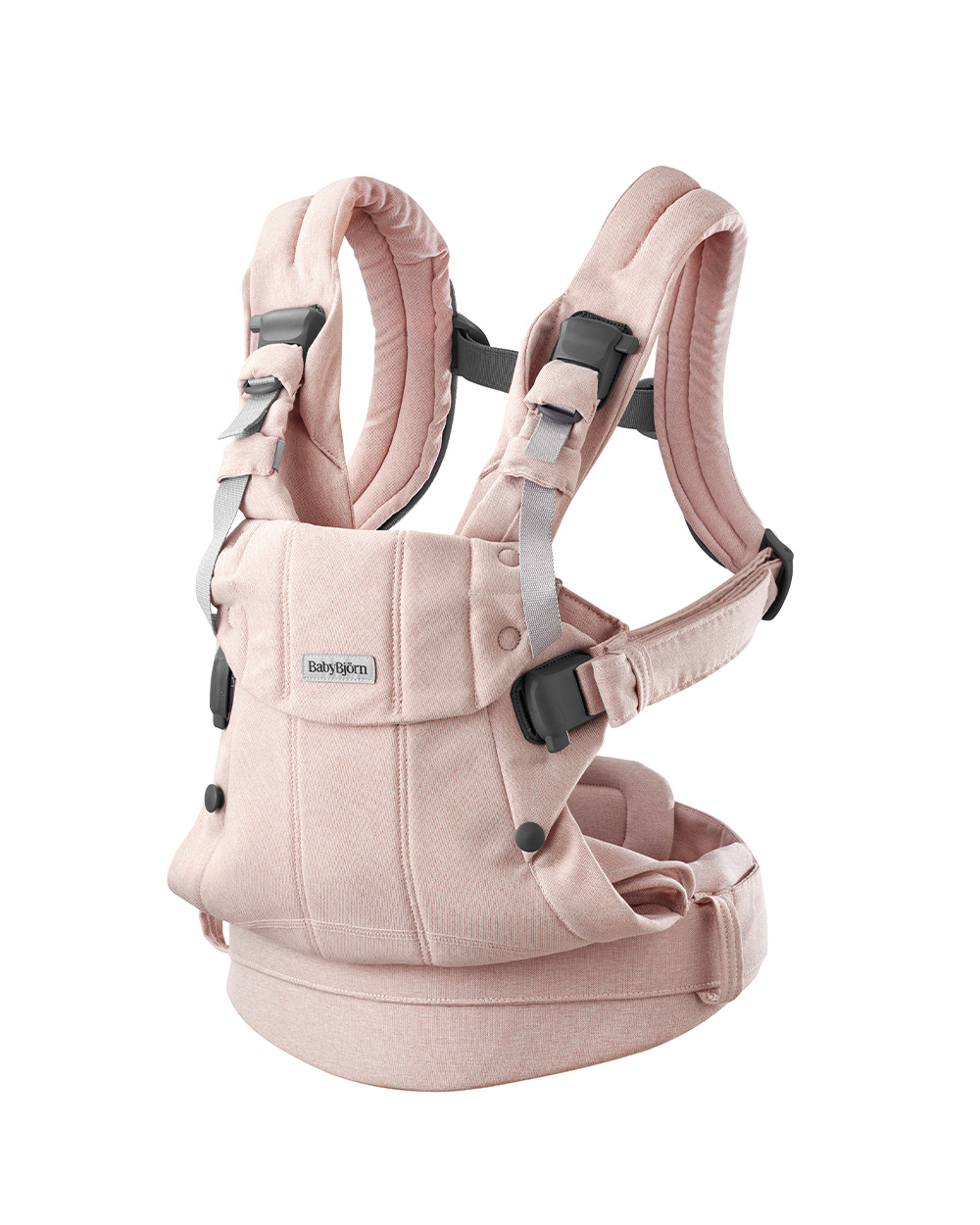 Porte-bébé Harmony tissé chiné Coloris rose clair Babybjörn