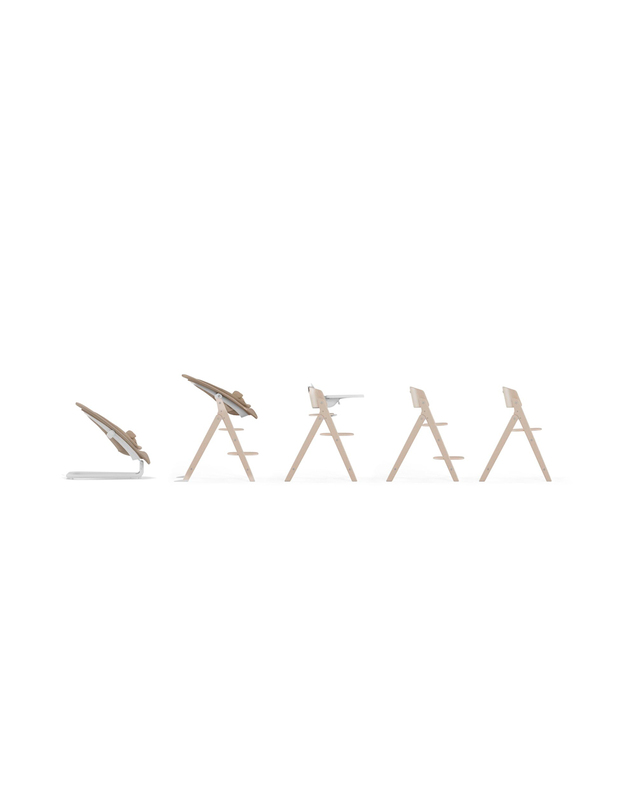Chaise haute Click & Fold 4-en-1 Coloris All White Cybex