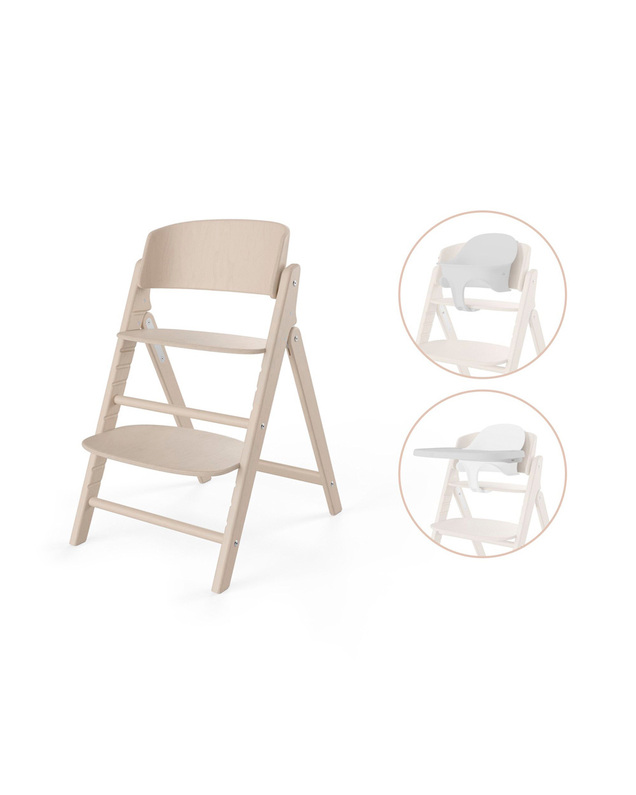 Chaise haute Click & Fold 3-en-1 Coloris light natural Cybex