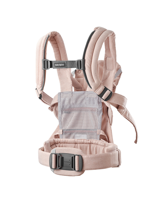 Porte-bébé Harmony tissé chiné Coloris rose clair Babybjörn
