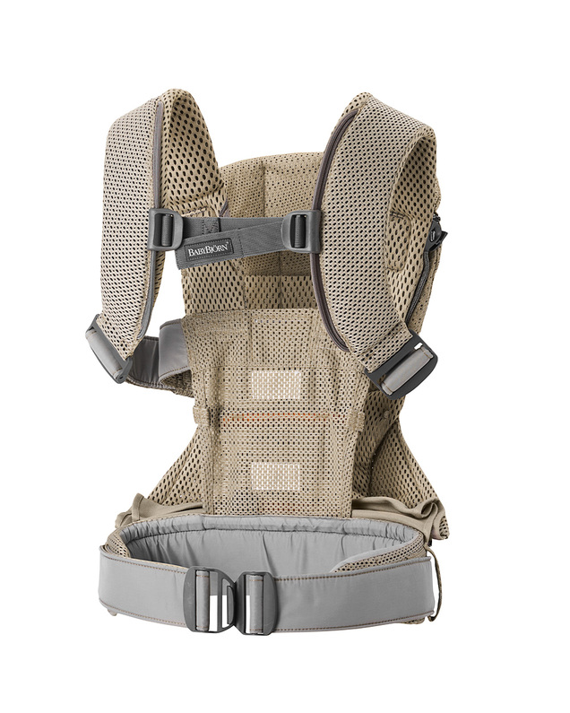 Porte-bébé One Air Mesh 3D Coloris gris beige Babybjörn