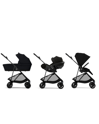 Poussette Melio Carbon Coloris  Magic Black  Cybex