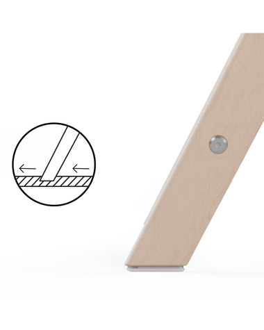 Chaise haute Click & Fold Coloris light natural  Cybex