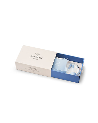 Coffret repas 5 pi&egrave;ces Coloris bleu pastel  Babybj&ouml;rn