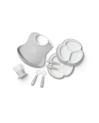 Coffret repas 8 pi&egrave;ces Coloris gris  Babybj&ouml;rn