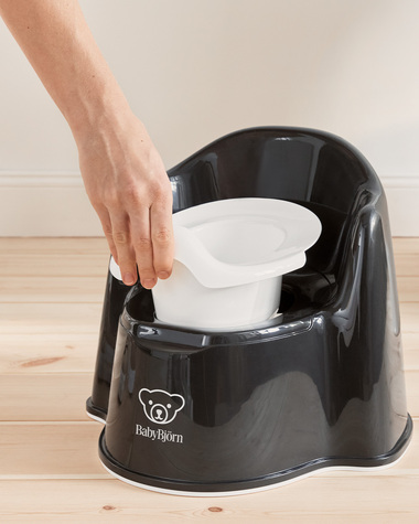 Pot fauteuil Coloris noir/blanc  Babybj&ouml;rn