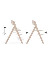 Chaise haute Click & Fold 4-en-1 Coloris light natural Cybex