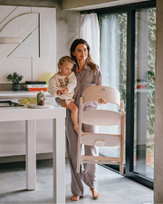 Chaise haute Click & Fold Coloris light natural  Cybex