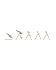 Chaise haute Click & Fold Coloris light natural  Cybex