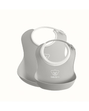 Lot bavoir et mini-bavoir Coloris gris Babybjörn