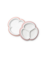Lot de 2 assiettes Coloris rose pastel  Babybj&ouml;rn