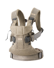 Porte-b&eacute;b&eacute; One Air Mesh 3D Coloris gris beige  Babybj&ouml;rn