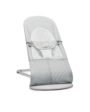 Transat Balance Soft Mesh Coloris argent/blanc Babybjörn