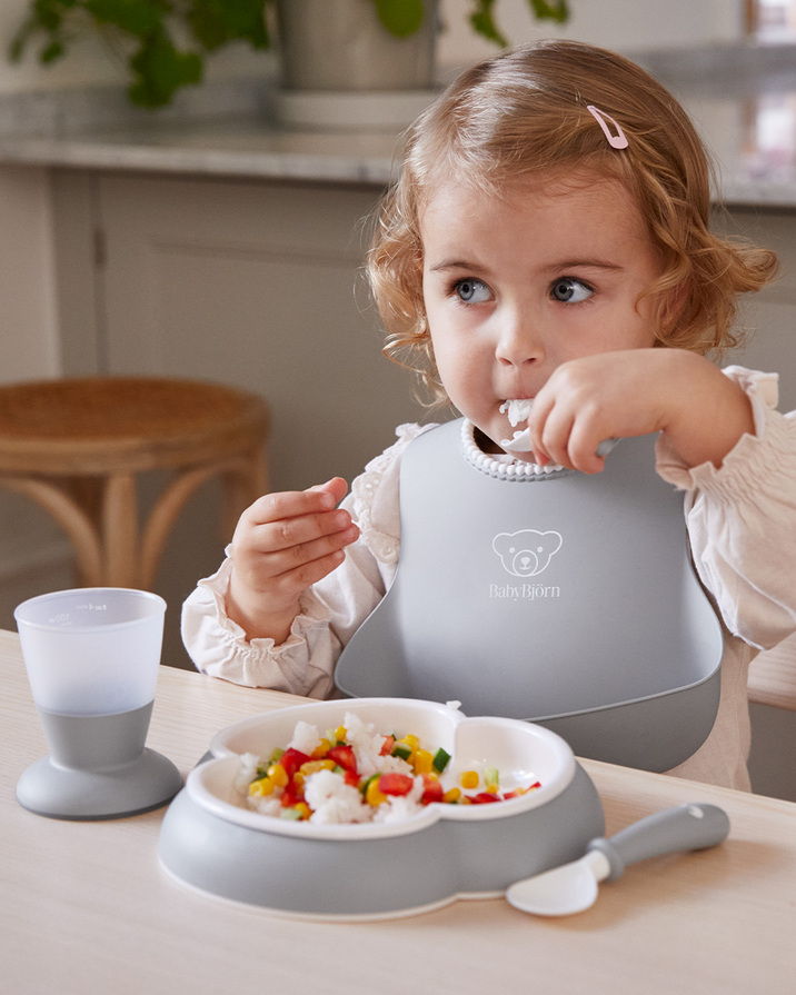 Coffret repas 5 pi&egrave;ces Coloris gris  Babybj&ouml;rn