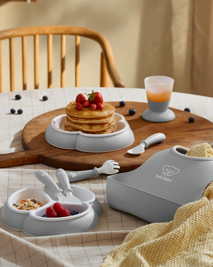 Coffret repas 8 pièces Coloris gris Babybjörn