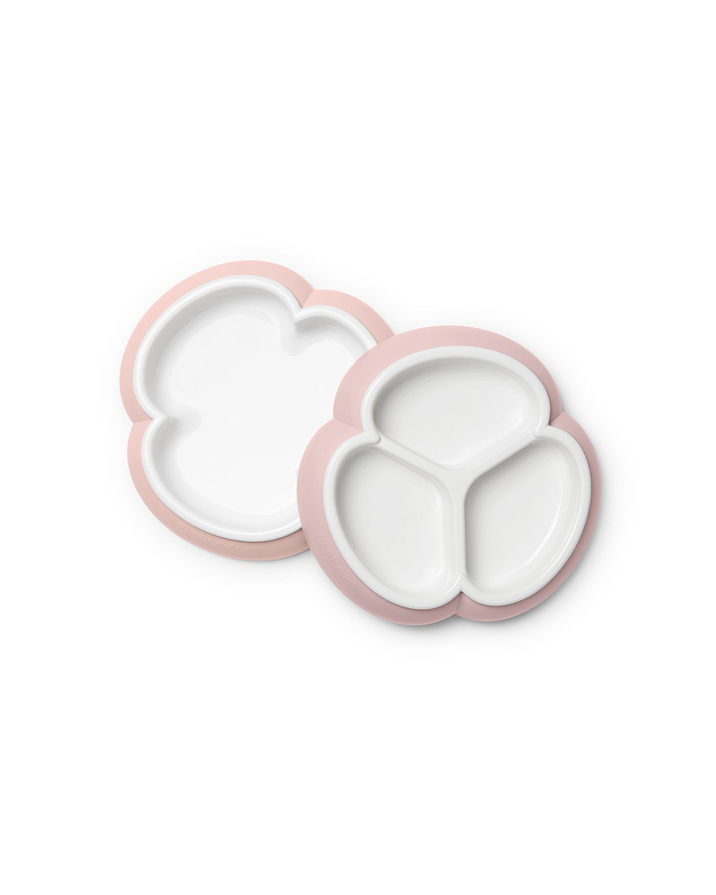 Lot de 2 assiettes Coloris rose pastel  Babybj&ouml;rn