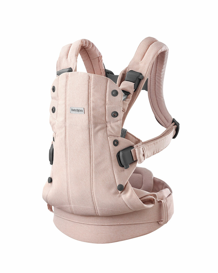 Porte-bébé Harmony tissé chiné Coloris rose clair Babybjörn