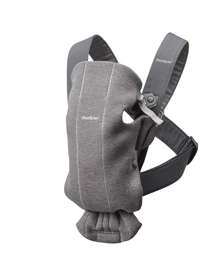 Porte-b&eacute;b&eacute; Mini Jersey 3D Coloris gris fonc&eacute;  Babybj&ouml;rn