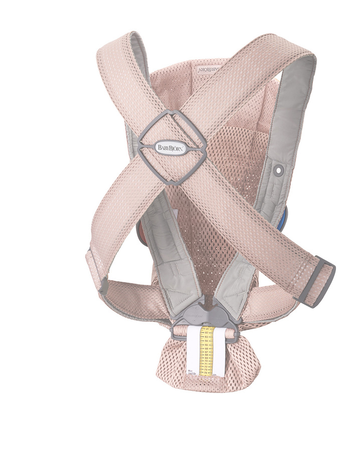 Porte-bébé Mini Mesh 3D Coloris rose poudré Babybjörn