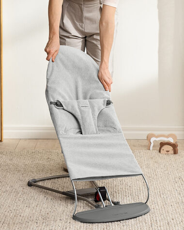 Transat Bliss tiss&eacute; chin&eacute; Coloris gris clair  Babybj&ouml;rn