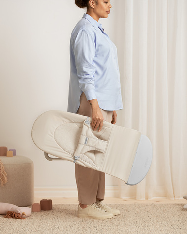Transat Balance Soft jersey tiss&eacute; Coloris beige clair  Babybj&ouml;rn