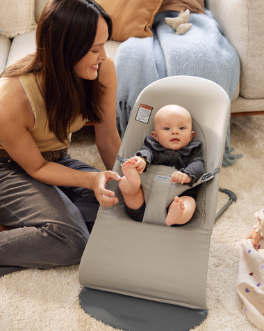 Transat Balance Soft jersey tiss&eacute; Coloris gris sable  Babybj&ouml;rn