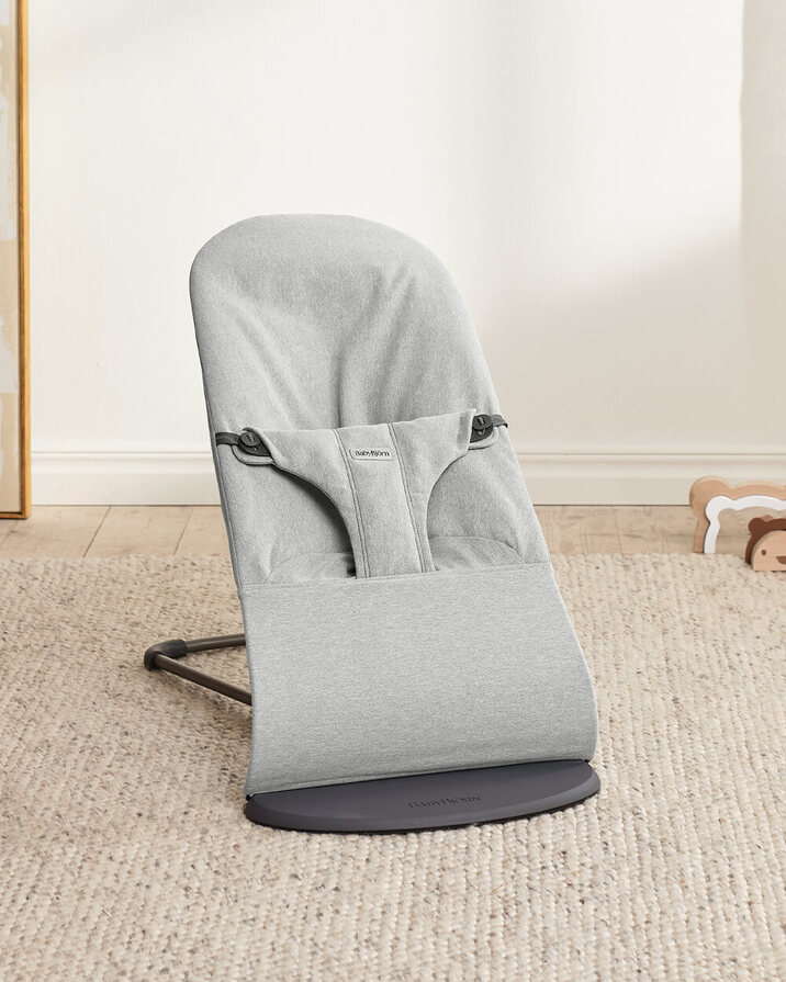 Transat Bliss tissé chiné Coloris gris clair Babybjörn