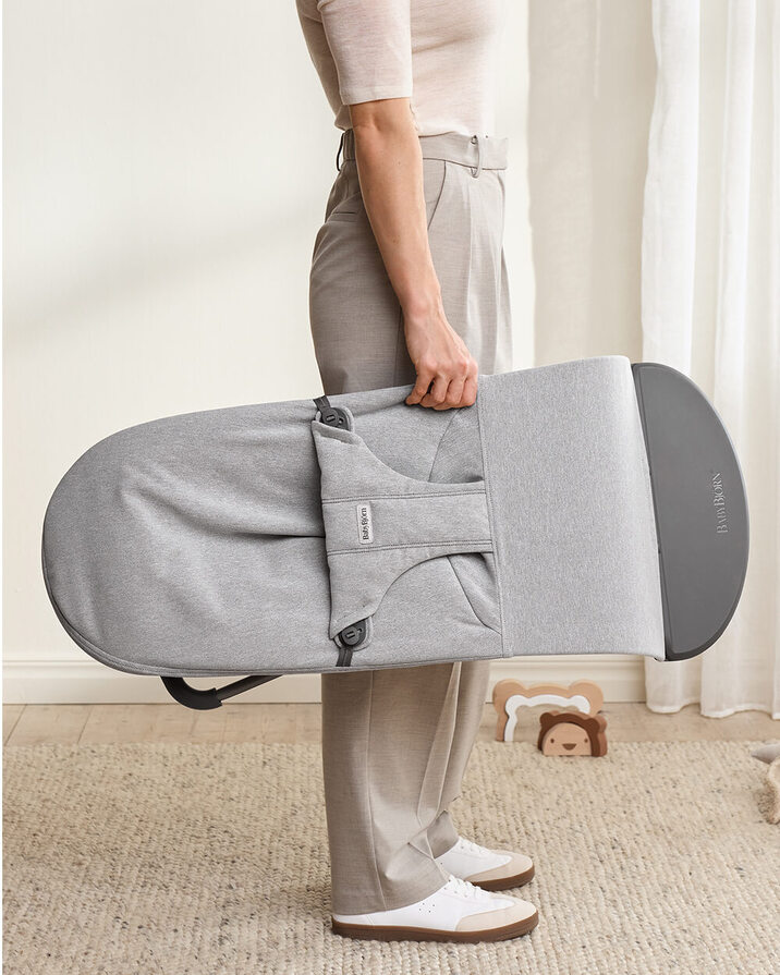 Transat Bliss tissé chiné Coloris gris clair Babybjörn