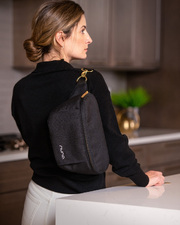 Sac à bandoulière pour poussette Coloris caviar Nuna