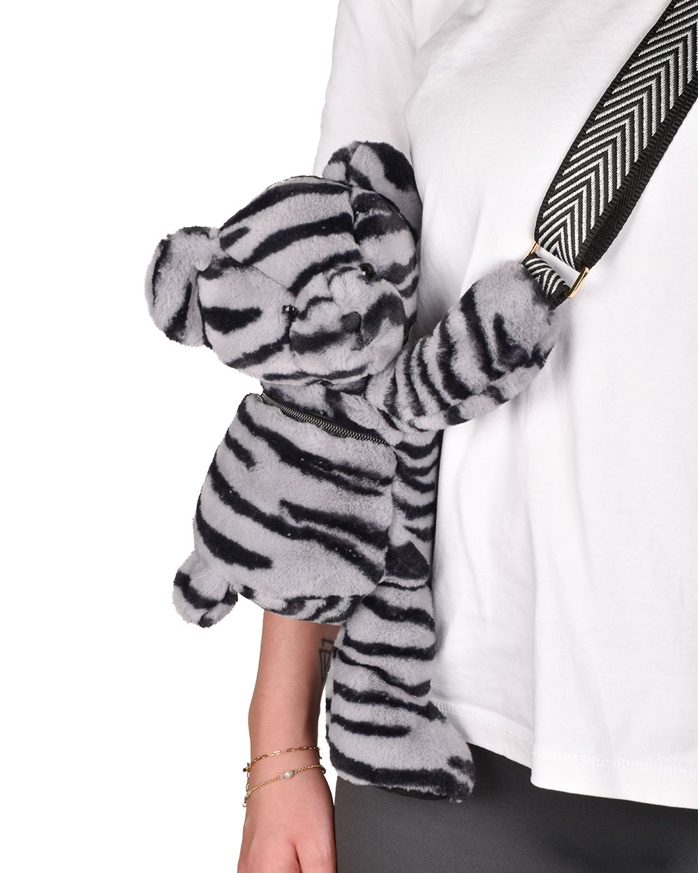 Sac bandouli&egrave;re ours Coloris z&egrave;bre  Doudou et Compagnie