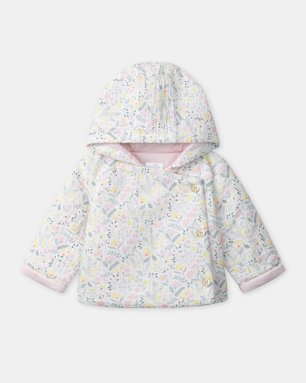 Veste à capuche imprimé fleuri Coloris rose Sergent Major