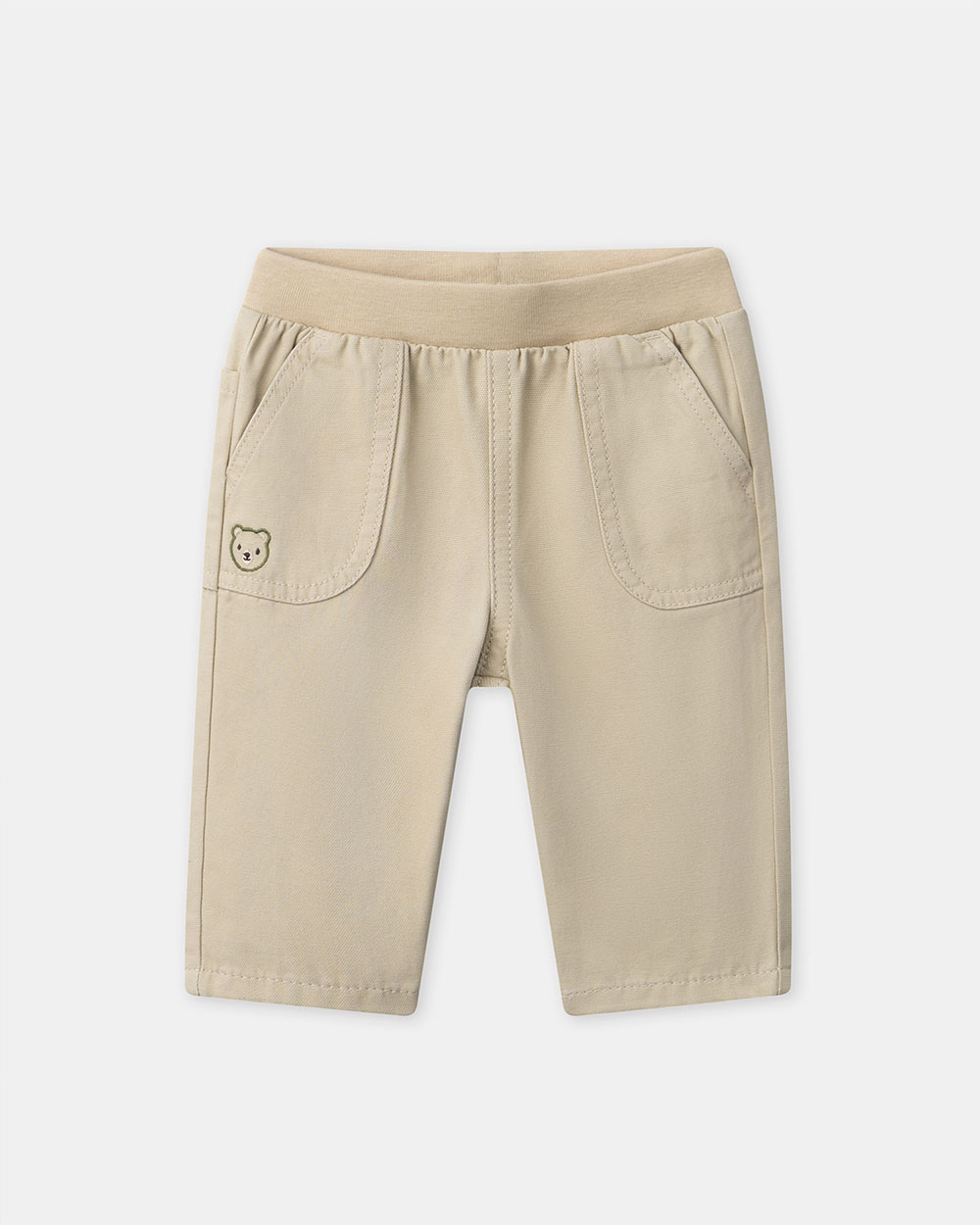 Pantalon avec broderie ourson Coloris beige  Sergent Major