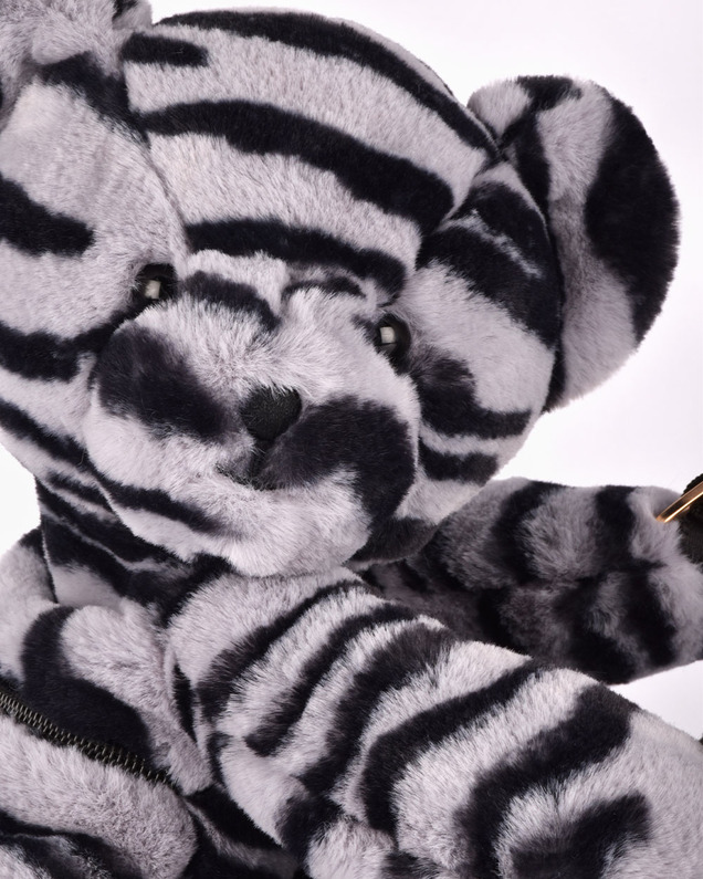 Sac bandoulière ours Coloris zèbre Doudou et Compagnie