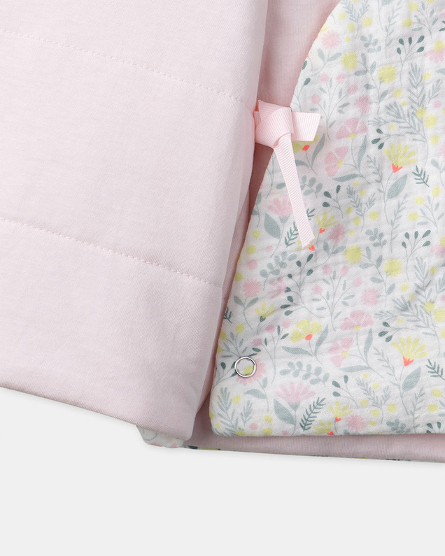 Veste à capuche imprimé fleuri Coloris rose Sergent Major