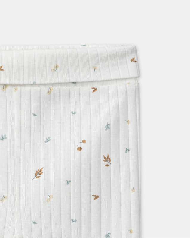 Ensemble haut, pantalon et bonnet imprimé feuillage Coloris écru Sergent Major