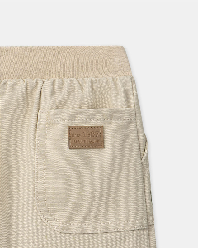 Pantalon avec broderie ourson Coloris beige Sergent Major