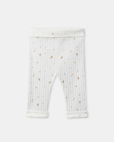 Ensemble haut, pantalon et bonnet imprim&eacute; feuillage Coloris &eacute;cru  Sergent Major
