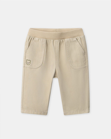 Pantalon avec broderie ourson Coloris beige  Sergent Major