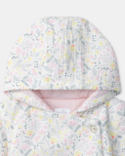 Veste à capuche imprimé fleuri Coloris rose Sergent Major