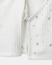 Ensemble haut, pantalon et bonnet imprimé feuillage Coloris écru Sergent Major