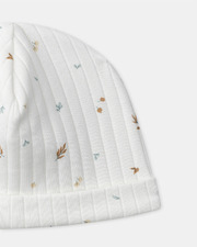 Ensemble haut, pantalon et bonnet imprimé feuillage Coloris écru Sergent Major