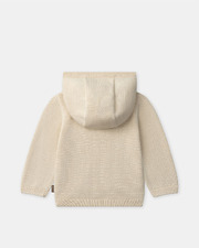 Pull &agrave; capuche motif animal Coloris beige  Sergent Major