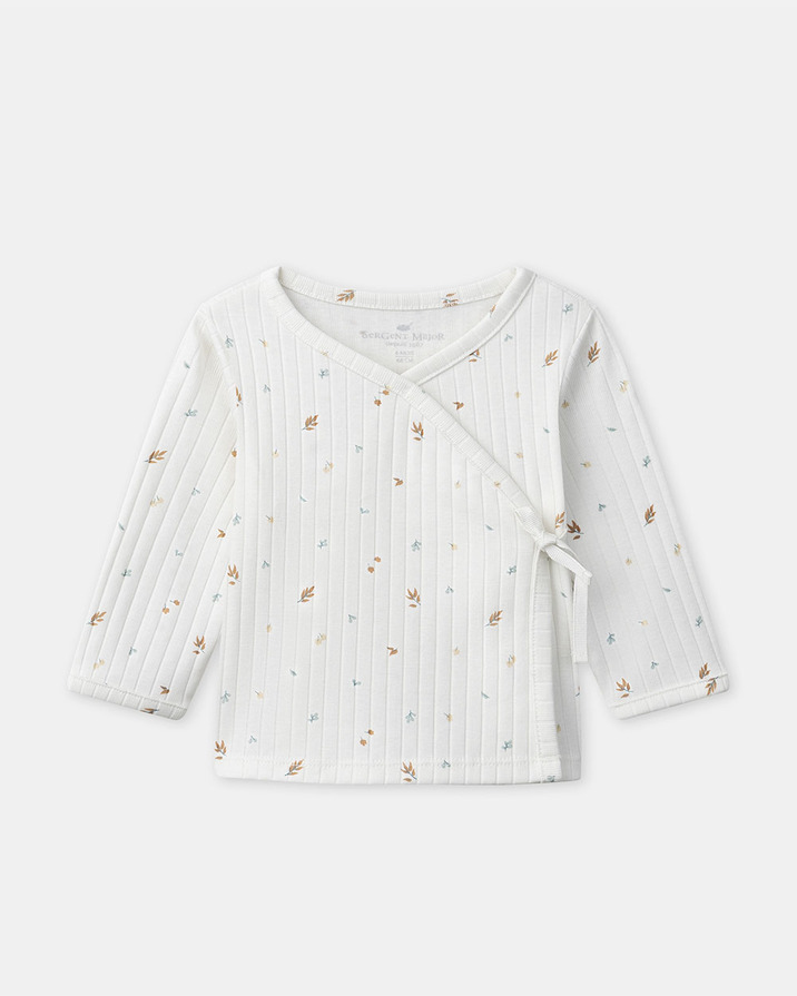 Ensemble haut, pantalon et bonnet imprimé feuillage Coloris écru Sergent Major